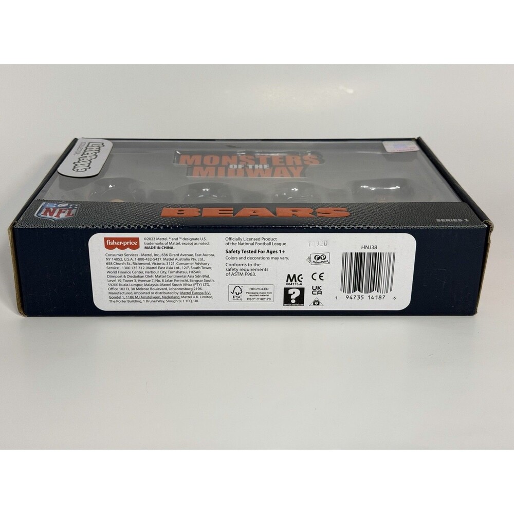 Little People Bears Monsters of the Midway Chicago Bears NFL Fisher Price NEW - Picture 5 of 5